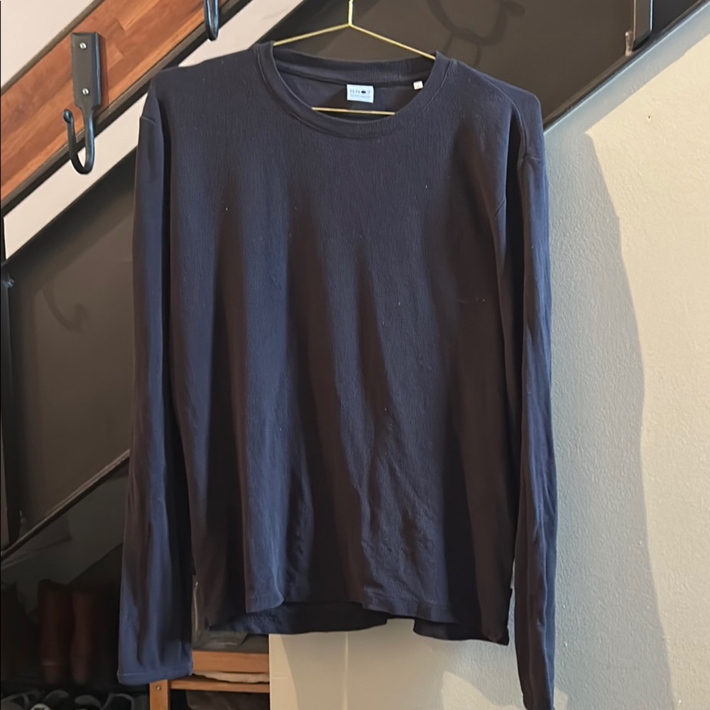 No Nationality Long Sleeved Waffle Knit Large